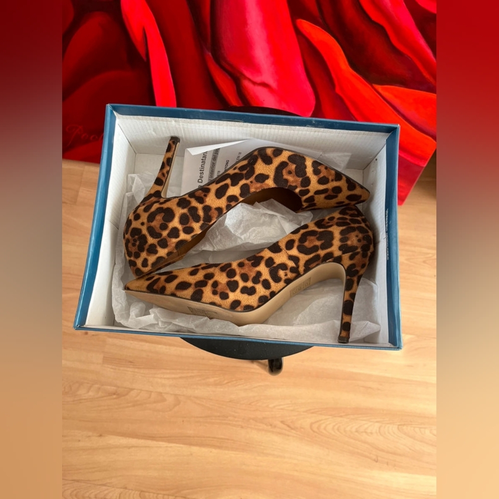 Leopard Print Stiletto Heels